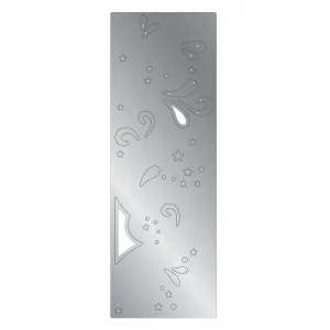 Stars & Swirls Metal Die & Foil Rub-Ons