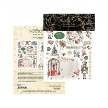 Deck the Hall Rub-Ons, 2 sheets