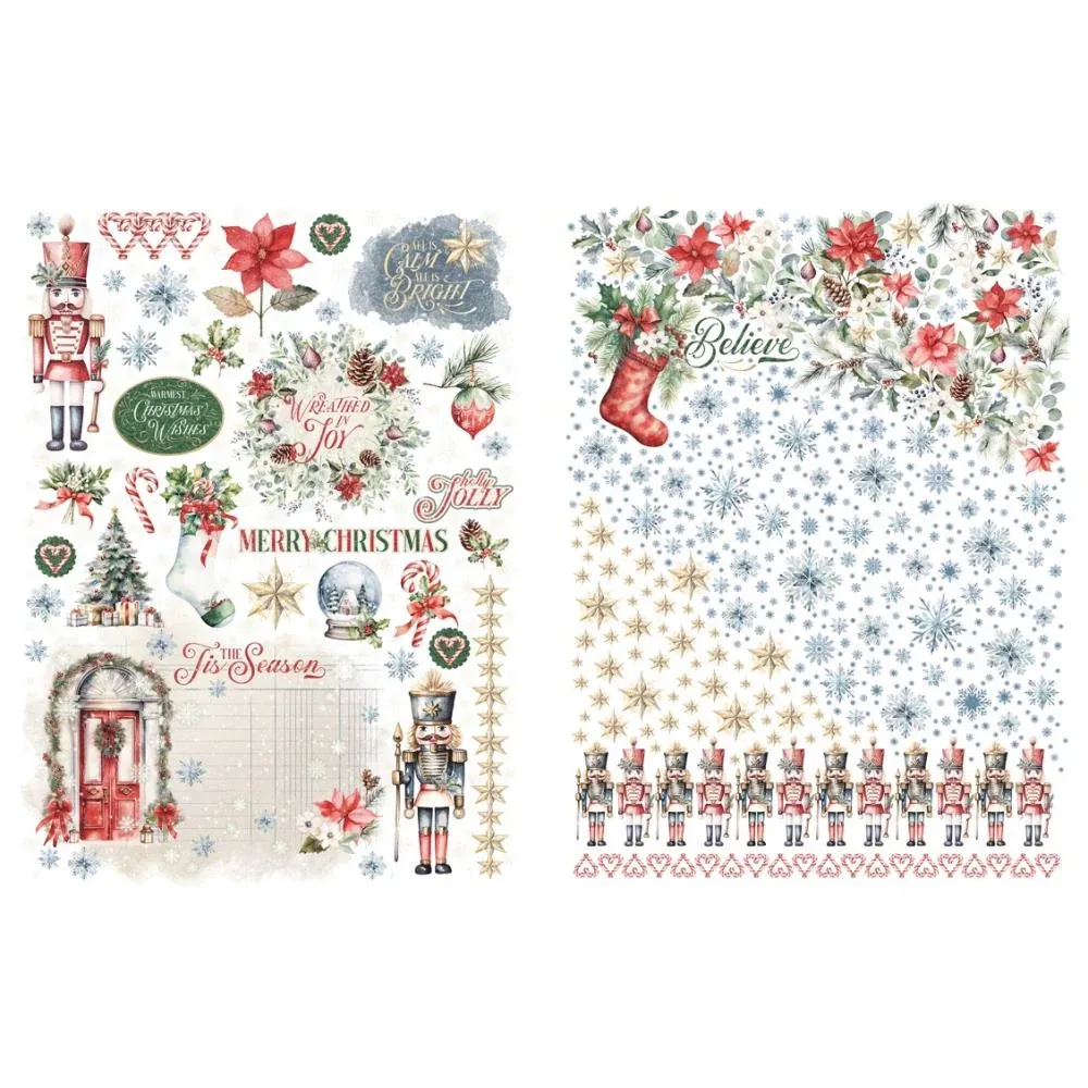 Deck the Hall Rub-Ons, 2 sheets