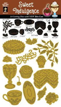 Sweet Indulgence Cutting Dies, 14 pieces