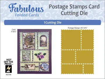Postage Stamps Card Cutting Die
