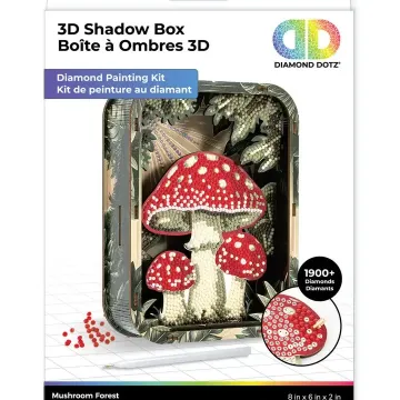 Diamond Dotz Mushroom Forest Shadow Box