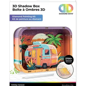 Diamond Dotz Holiday Caravan Shadow Box