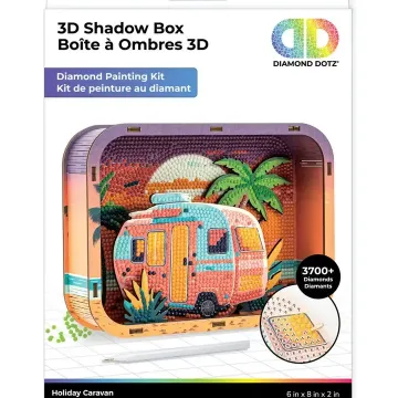 Diamond Dotz Holiday Caravan Shadow Box
