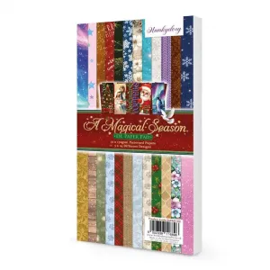 A Magical Christmas Slim Line Paper Pad, for 16 cards
