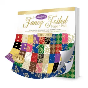 Fancy Foiled Paper Pad - Rich Gold, 40 sheets