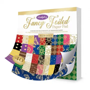 Fancy Foiled Paper Pad - Rich Gold, 40 sheets