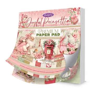 Joyful Poinsettias Premium Paper Pad, 192 pieces