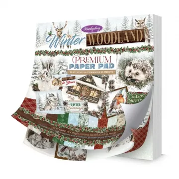 Winter Woodland Premium Paper Pad, 180 pieces