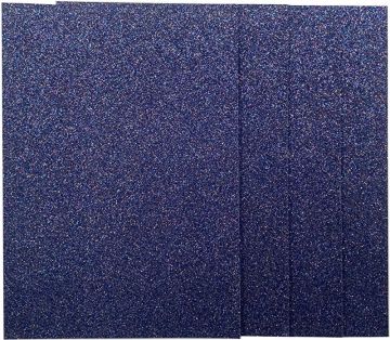 Blue Mix Glitter Cardstock, 250gsm, 4 sheets