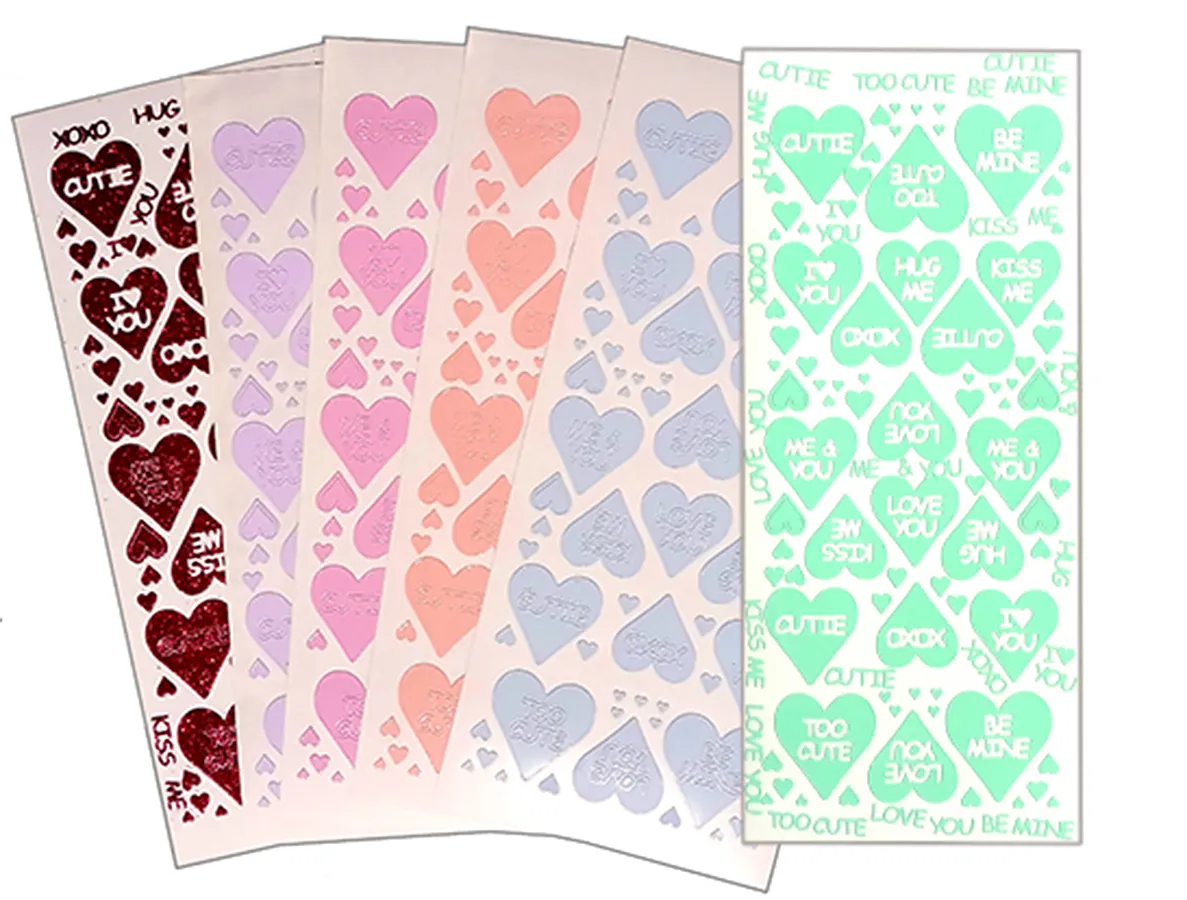 Message Heart Dazzles Set