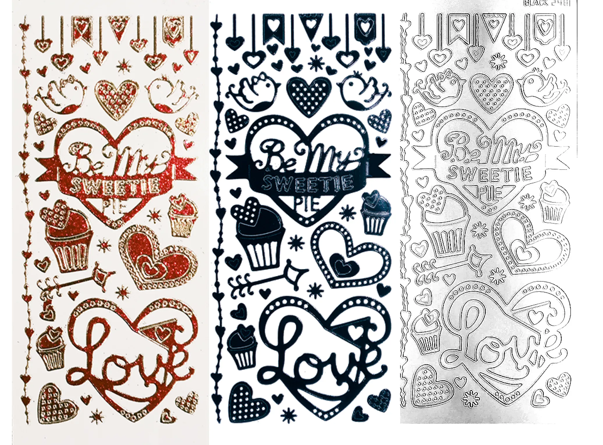 Be My Sweetie Dazzlesâ¢ Stickers