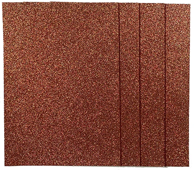 Red/Gold Glitter Cardstock, 250gsm, 4 sheets