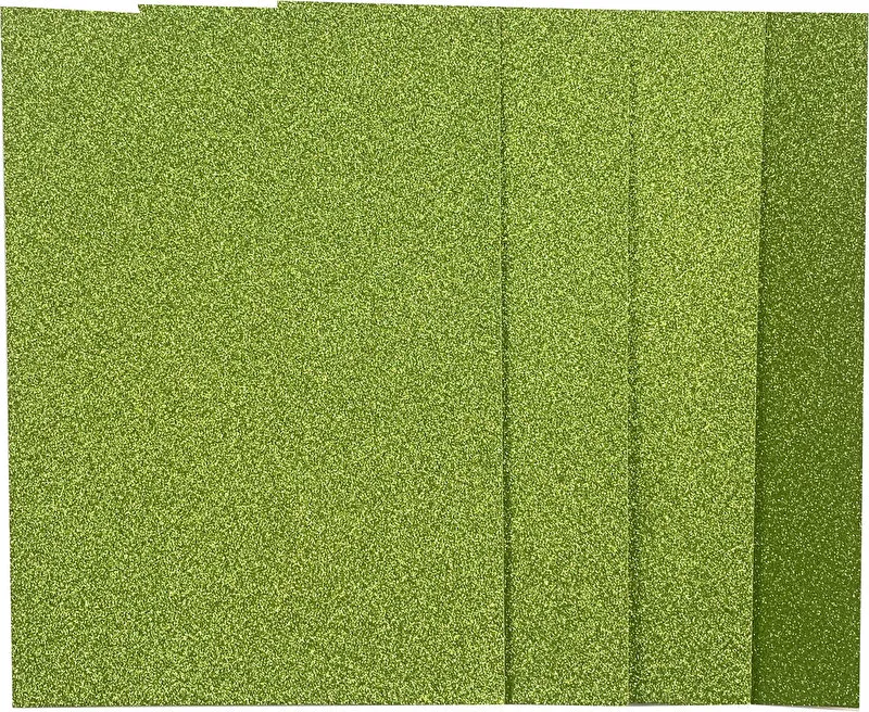 Lime Glitter Cardstock, 250gsm, 4 sheets