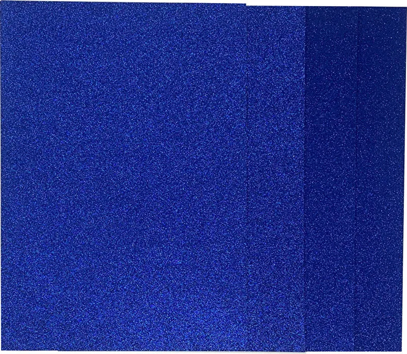 Blue Glitter Cardstock, 250gsm, 4 sheets
