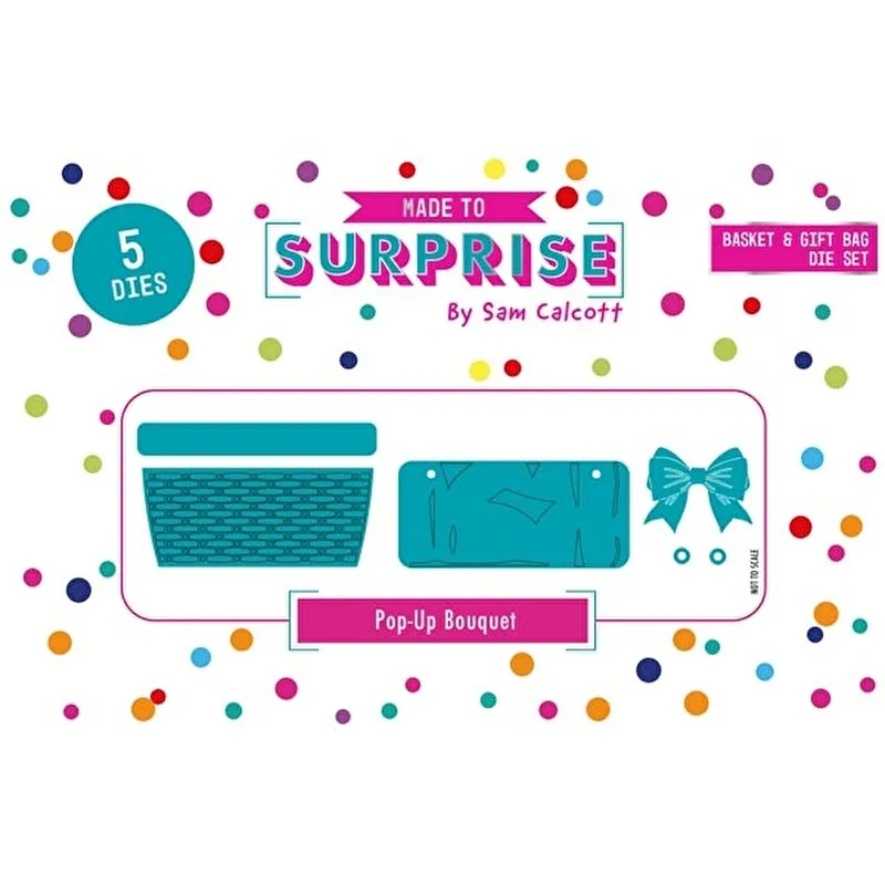 Basket and Gift Bag 6x6 Die Set Pop Up Bouquet by Made To Surprise