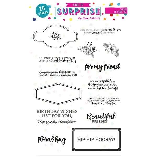 Verses Pop up Bouquet A5 Stamp Set by Made To Surprise