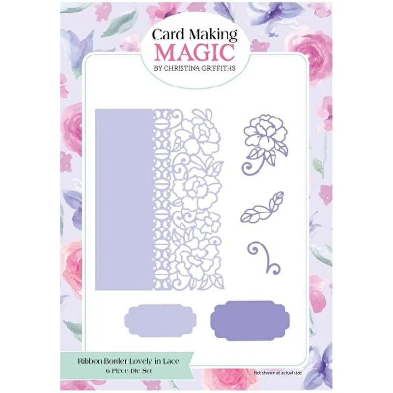7x5 Ribbon Border Lovely in Lace Die Set by Card Making Magic