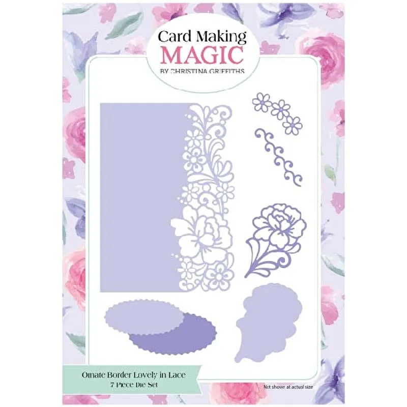 7x5 Ornate Border Lovely in Lace Die Set by Card Making Magic