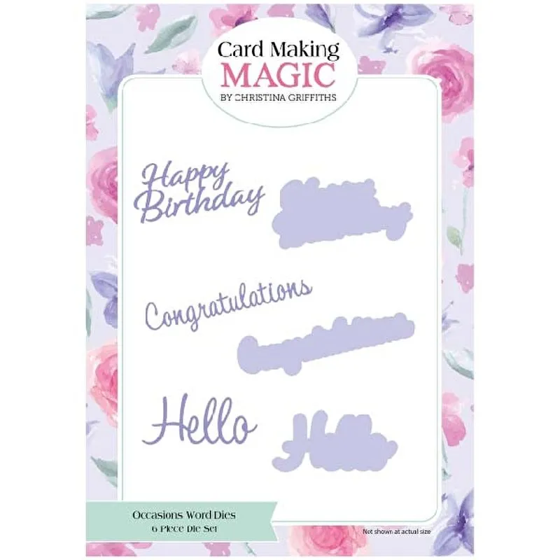 Occasions Word Dies Ribbons and Lace Die Set by Card Making Magic