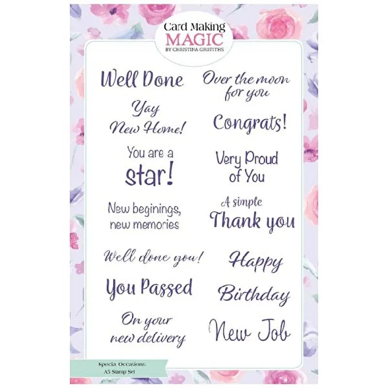 Special Occasions A5 Stamp Set by Card Making Magic