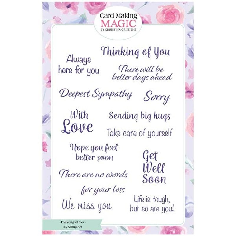 Thinking of You A5 Stamp Set by Card Making Magic