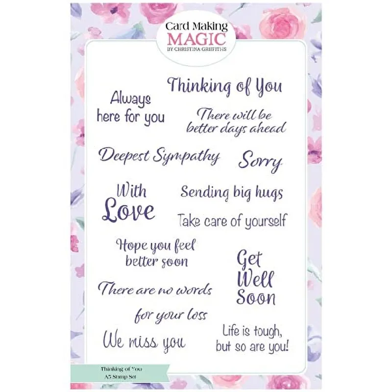 Thinking of You A5 Stamp Set by Card Making Magic