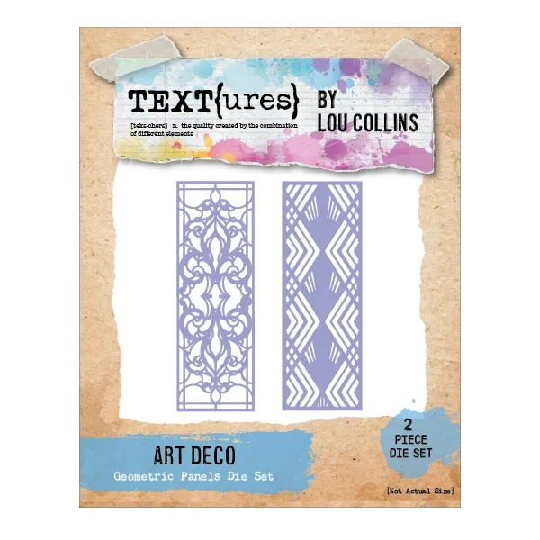 Art Deco Geometric Panels Die Set by Textures