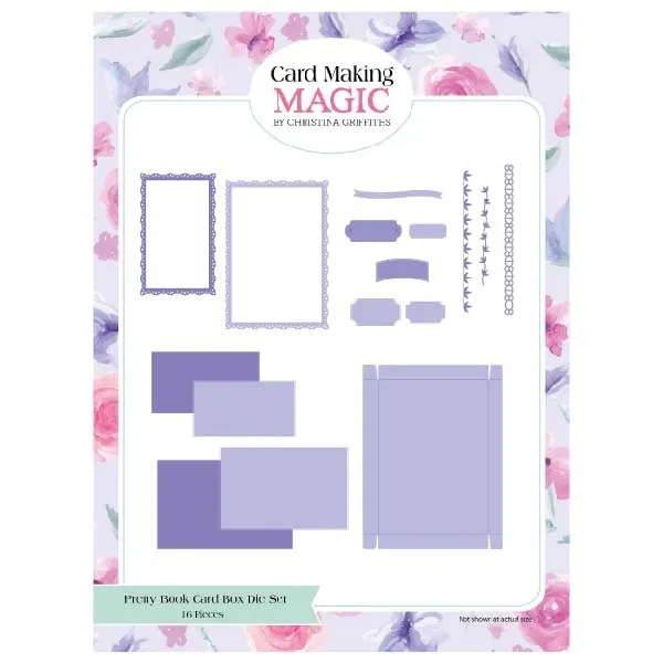 DIOB1544 Pretty Book Card Box Die Set by Card Making Magic