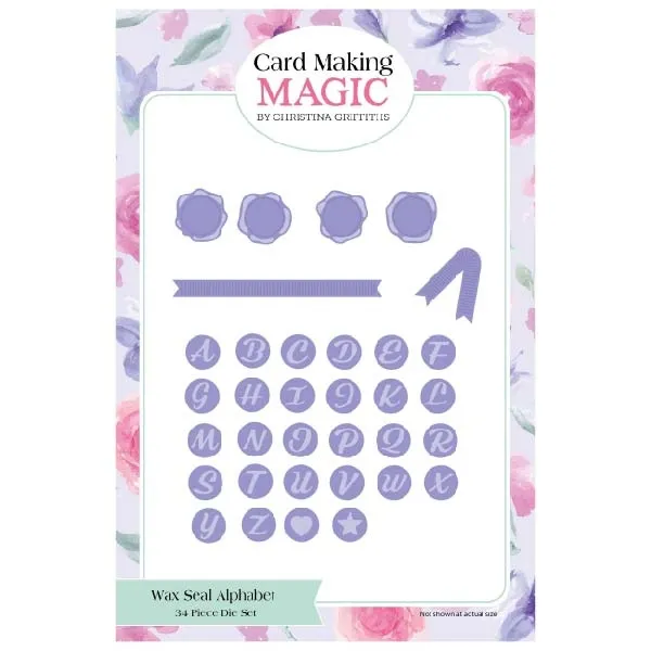 Wax Seal Alphabet Die Set by Card Making Magic