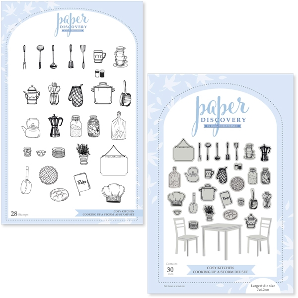 Cooking up a Storm Die/stamp combo Cosy Kitchen by Paper Discovery