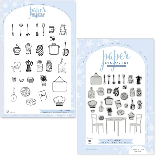 Cooking up a Storm Die/stamp combo Cosy Kitchen by Paper Discovery