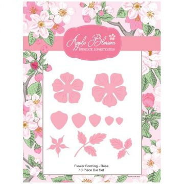 English Rose Die Set Flower Forming by Apple Blossom