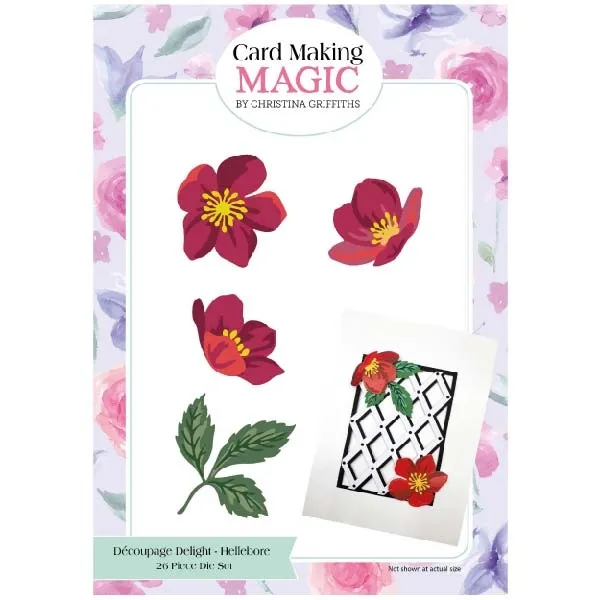 Helleborus Die Set by Card Making Magic, Decoupage Delight