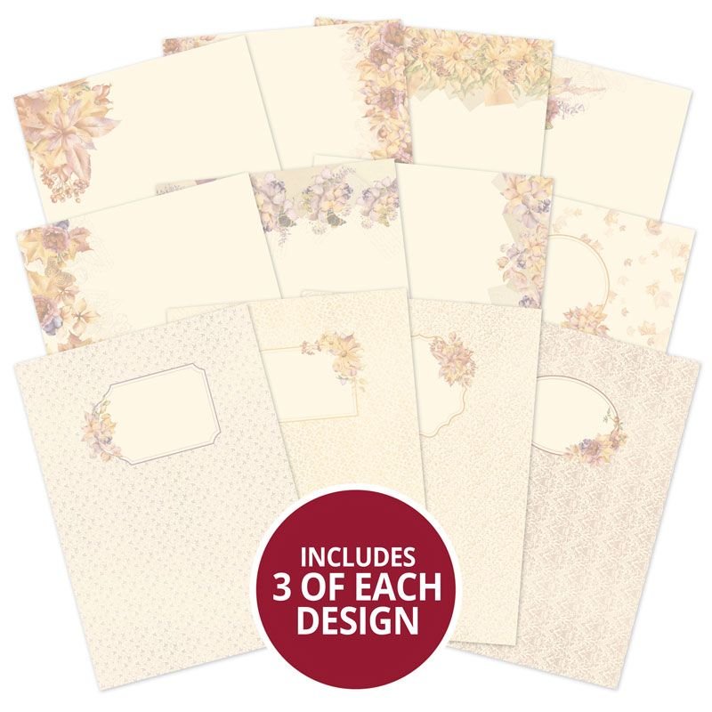 Autumn Days Forever Florals Luxury Card Inserts