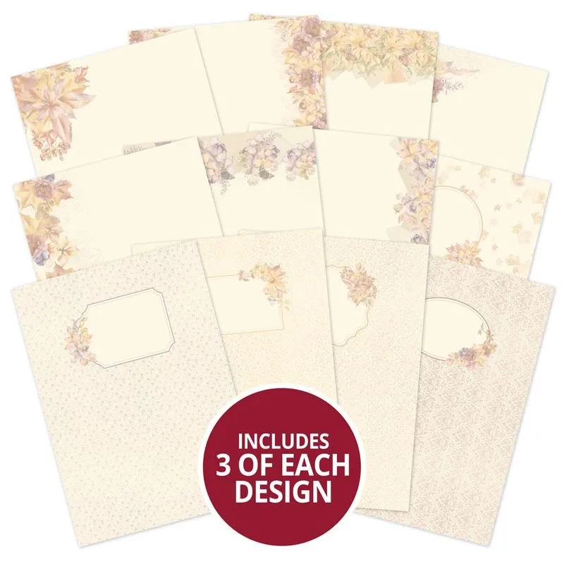 Autumn Days Forever Florals Luxury Card Inserts