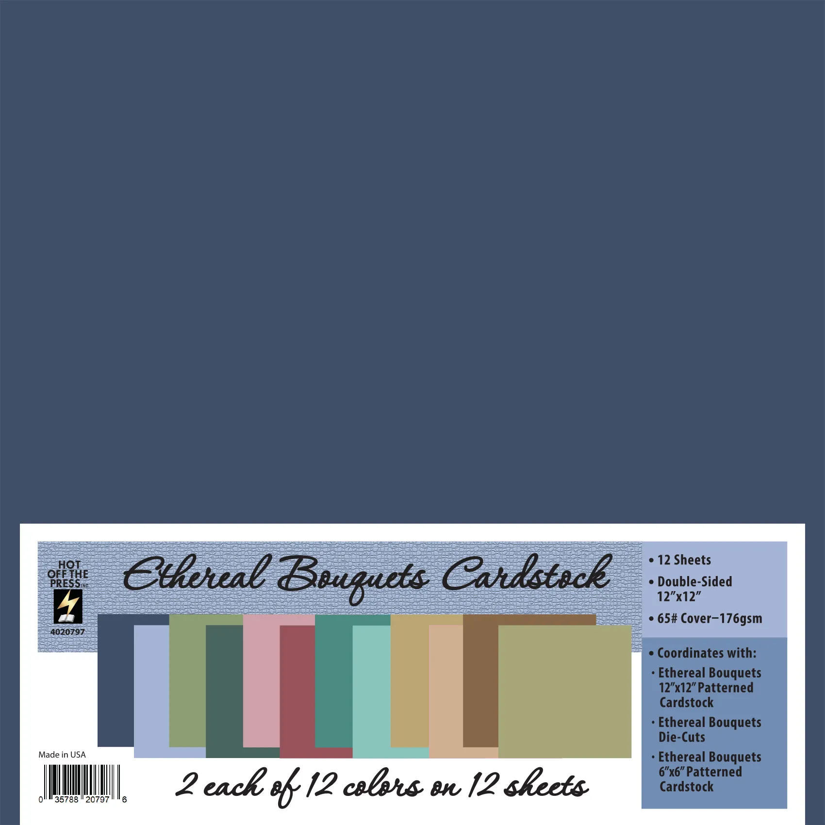 Ethereal Bouquets 12x12 Solid Cardstock