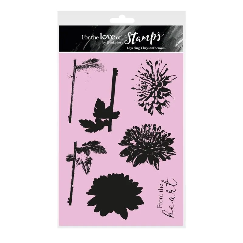 Layering Chrysanthemum A5 Stamp Set For the Love of Stamps