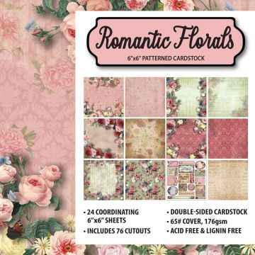 Romantic Florals 6x6 Patterned Cardstock