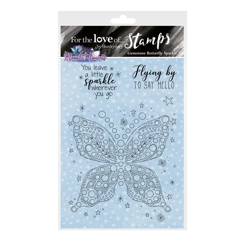 For the Love of Stamps - Gemstone Butterfly Sparkle