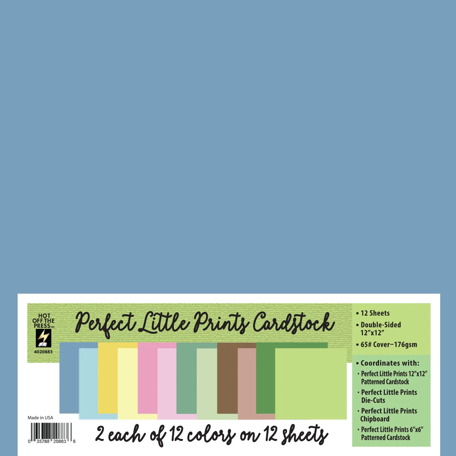 Perfect Little Prints 12x12 Solid Cardstock