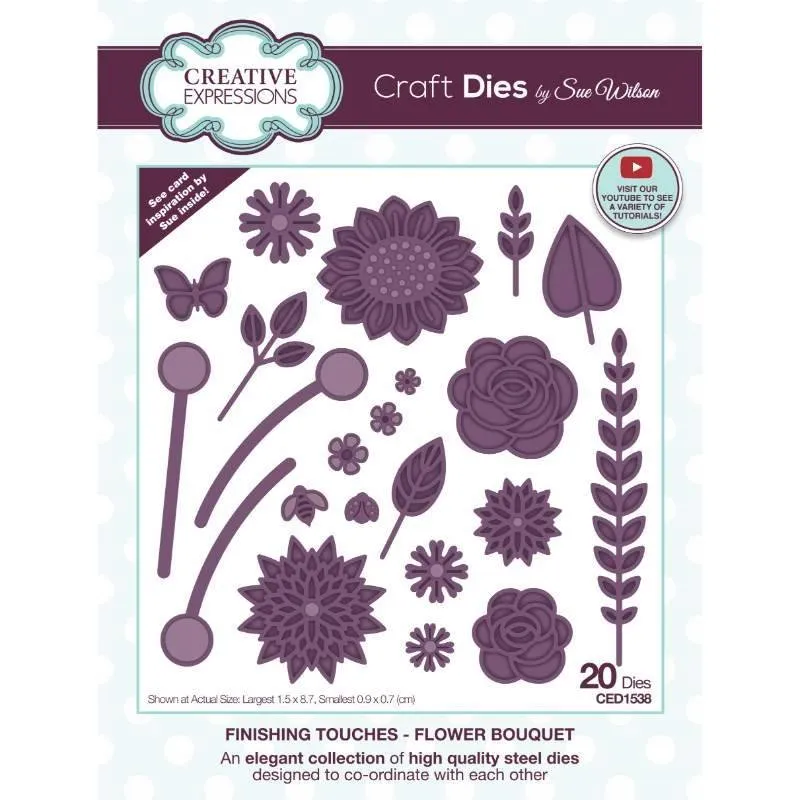 Flower Bouquet Craft Die Creative Expressions Sue Wilson Finishing Touches
