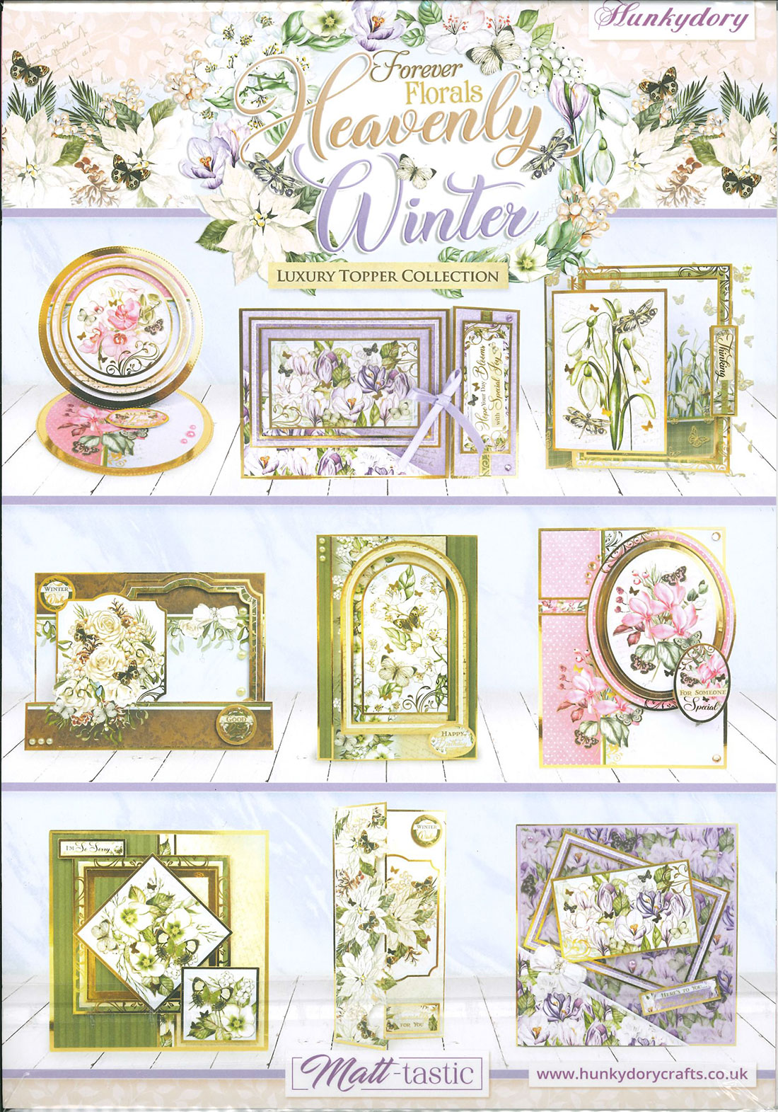 Heavenly Winter Forever Florals Luxury Topper Collection with 2 Bonus Topper Sheets