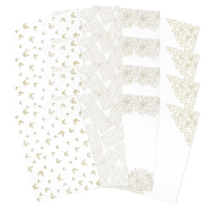 Heavenly Winter Forever Florals Luxury Foiled Acetate