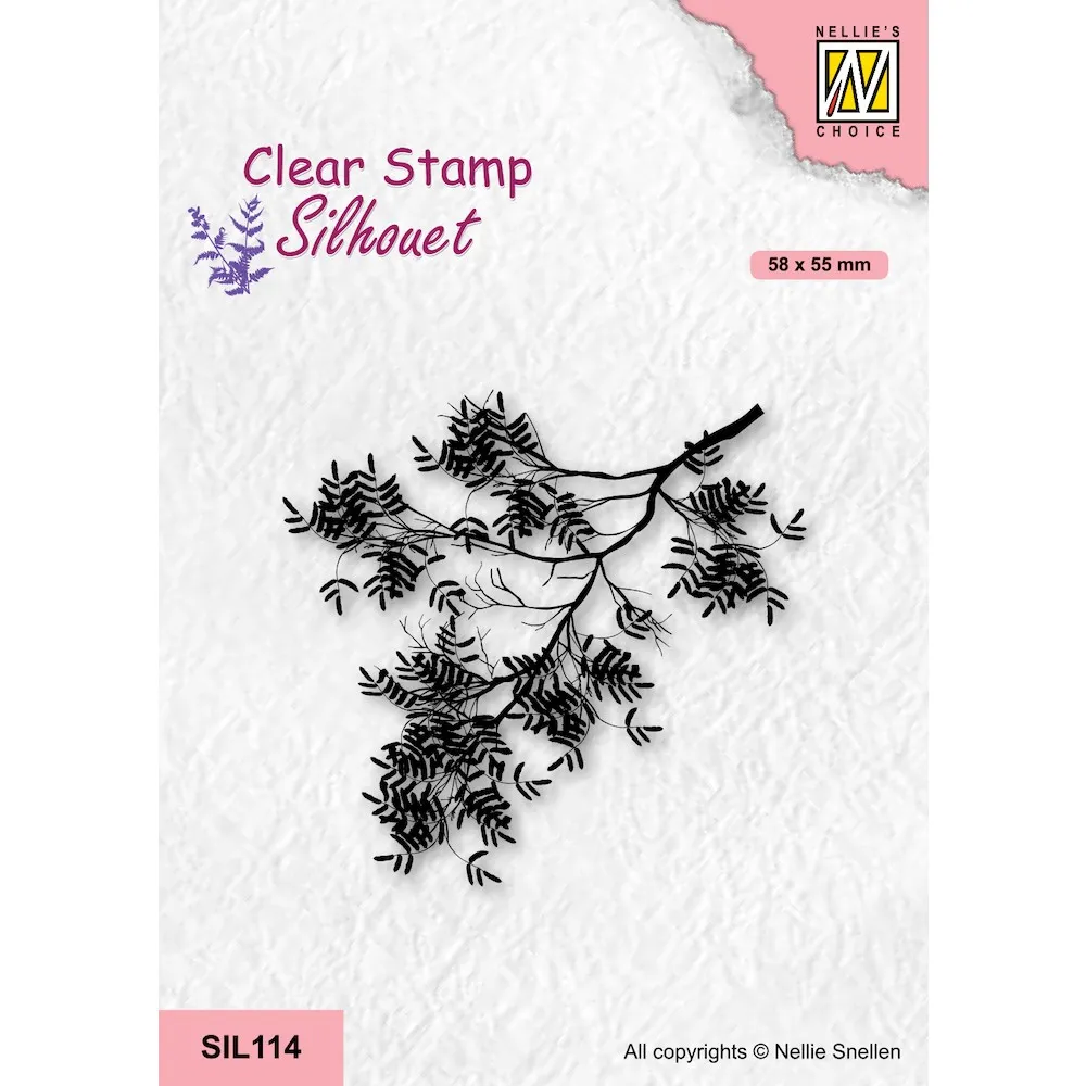 Acacia Branch Clear Stamp