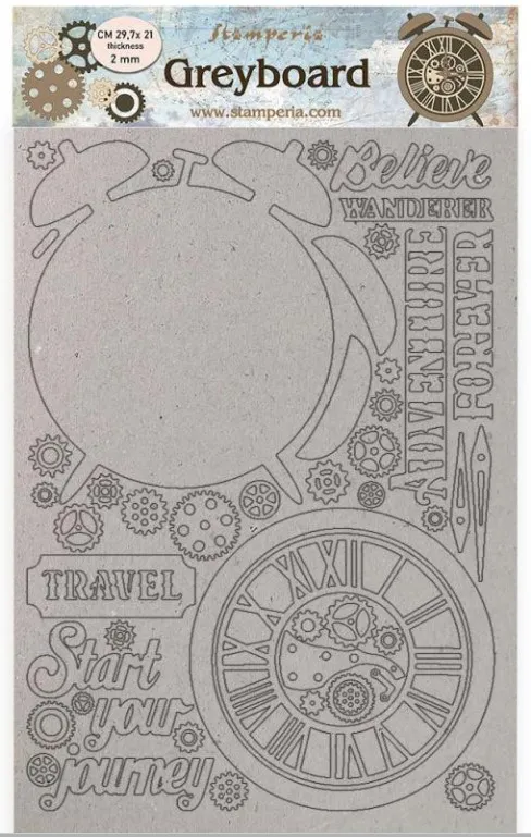 A4 Greyboard 2 mm Lady Vagabond Lifestyle alarm clock