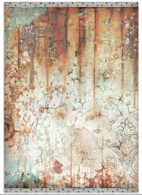 Rust Effect Lady Vagabond Lifestyle A4 Rice paper