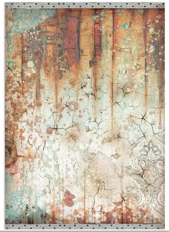 Rust Effect Lady Vagabond Lifestyle A4 Rice paper