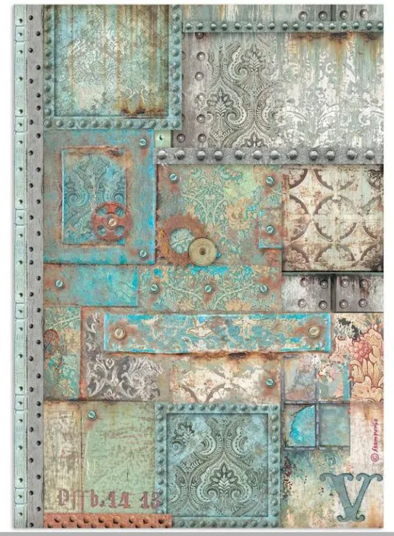 Metal Plates Lady Vagabond Lifestyle A4 Rice paper