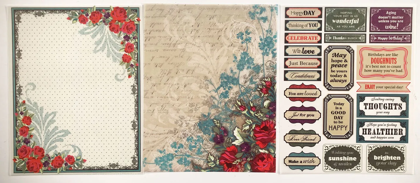 More Patterned Vellum. 4 sheets